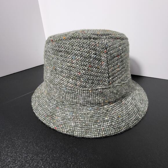 Hanna Hats Of Donegal Town Of Ireland Pure New Wool L Handcrafted Walking Tweed - Picture 5 of 10